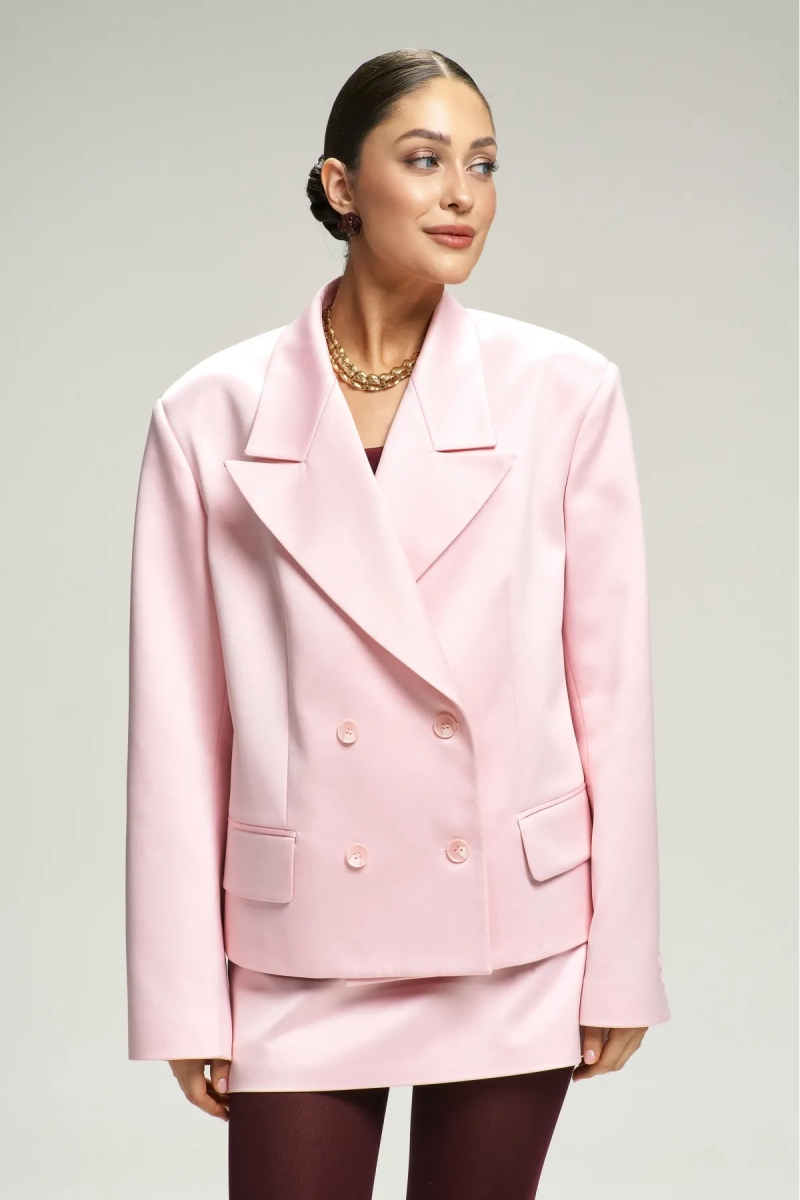 Жакет атласный Pink Erist store, цвет: розовый, НФ-00002944 купить онлайн
