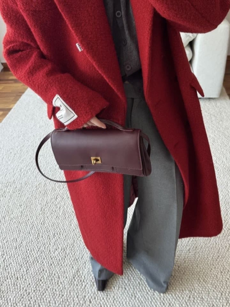 Сумка Касандра багет brand salad, цвет: Бордовое золото J-704-PHR 7424 купить онлайн