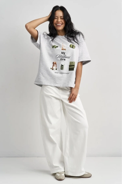 Футболка Велнесс эра Erist store, цвет: серый меланж, НФ-00003529 купить онлайн