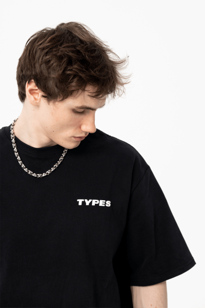 Футболка Black "Explore T-Shirt" types, цвет: Черный,  купить онлайн