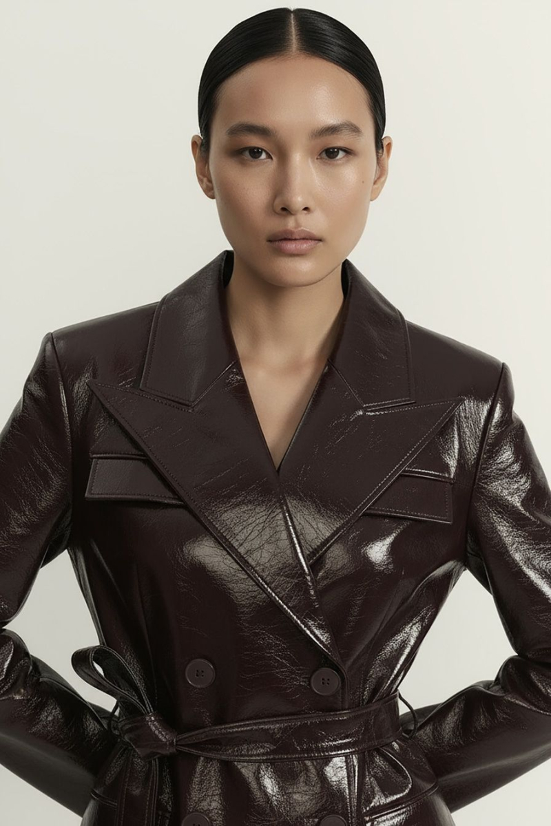 Пиджак из экокожи TOPTOP, цвет: коричневый, TTS.060.18563.700 купить онлайн