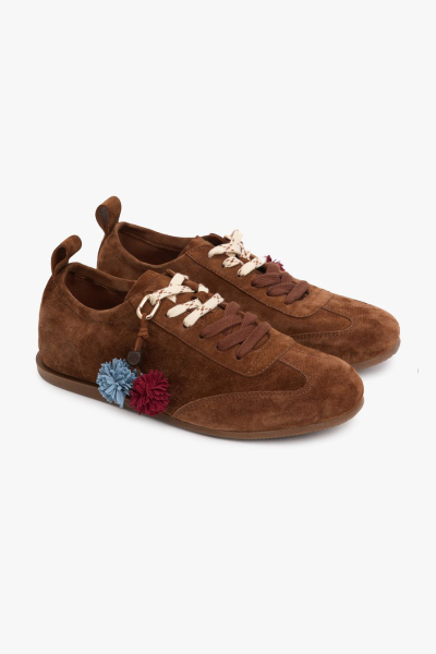 Кеды из натуральной замши Lera Nena, цвет: коричневый LN.501.19465.700 купить онлайн
