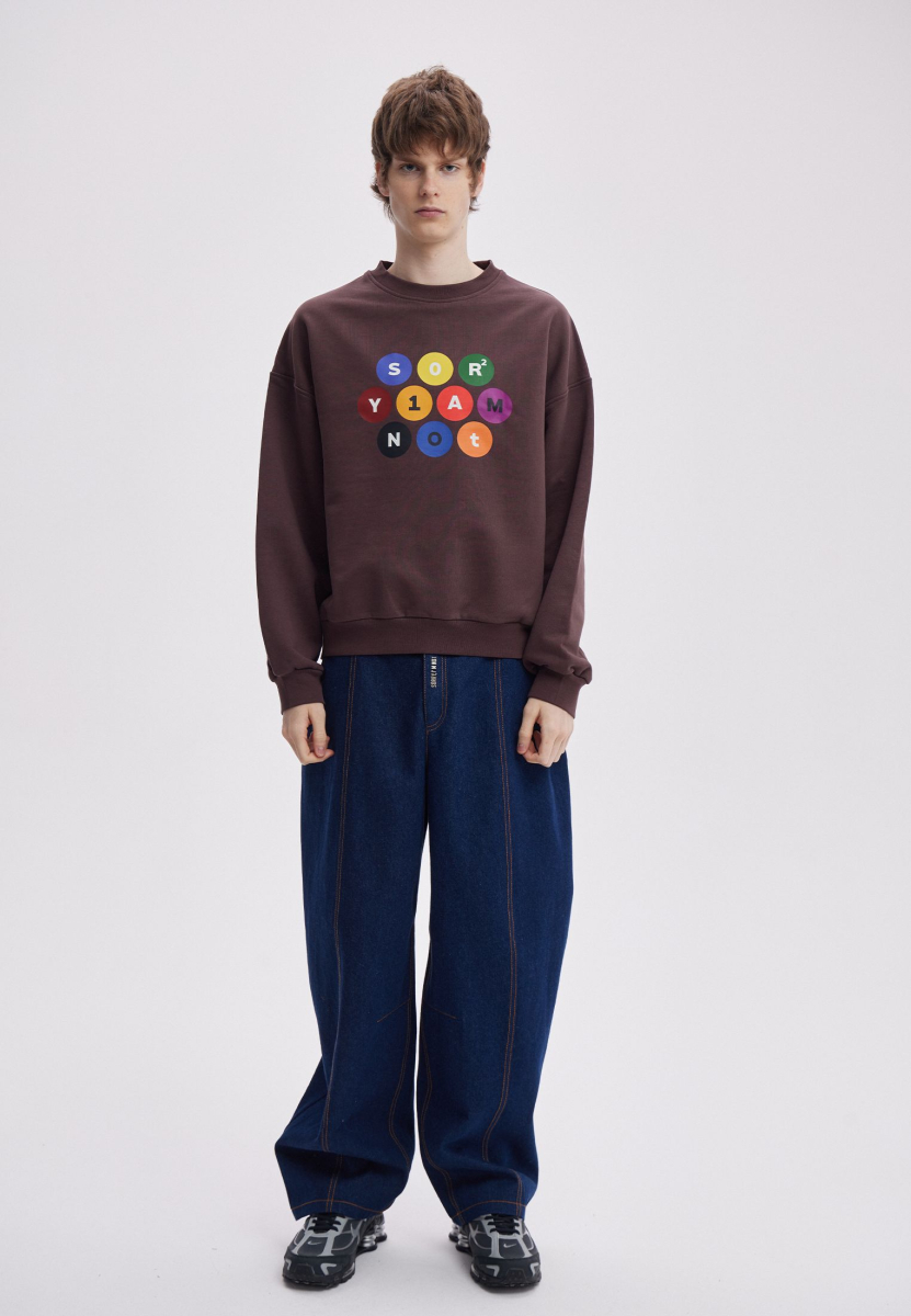 Свитшот SNOOKER SORRY, I’M NOT, цвет: коричневый,  купить онлайн