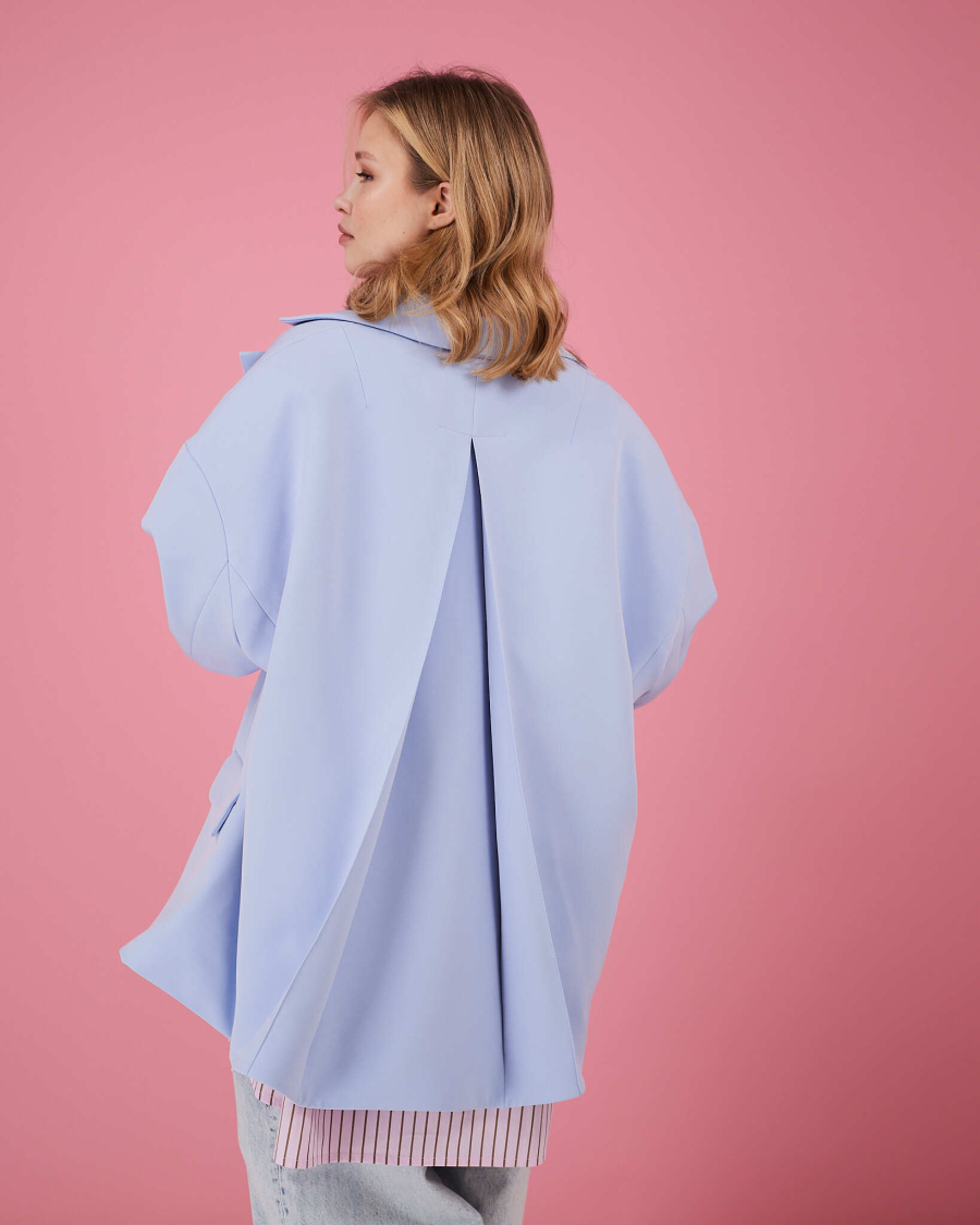 Пиджак макси TABOO, цвет: голубой, Blzr04 купить онлайн