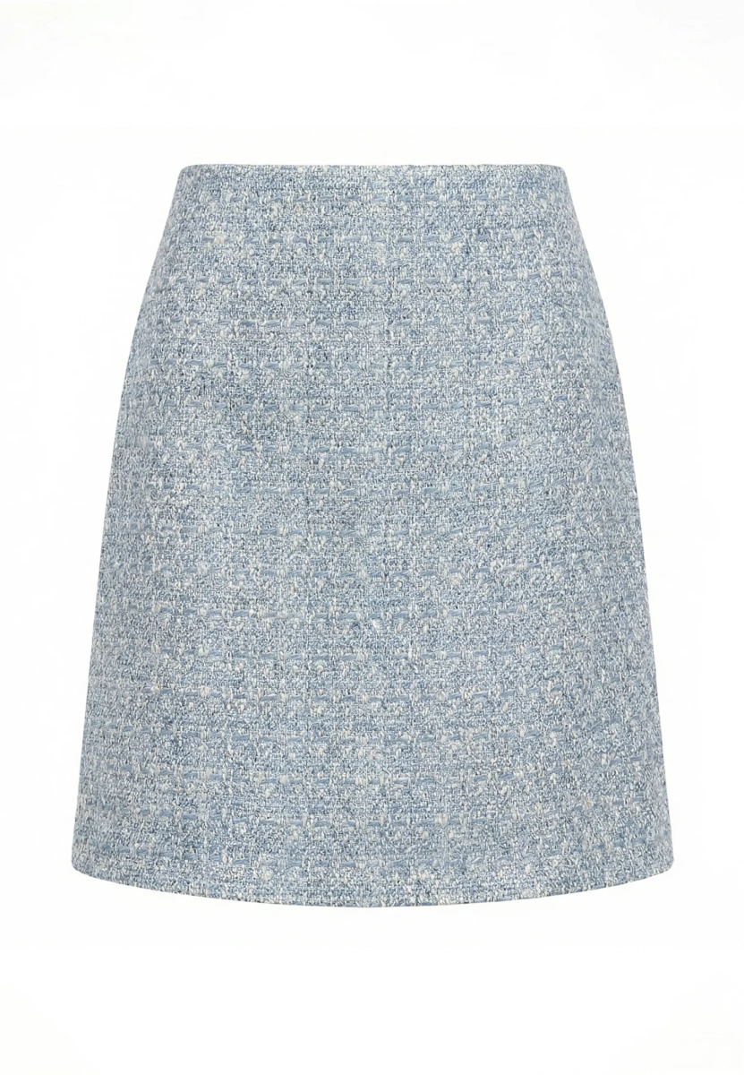 Юбка из твида REFERT, цвет: голубой, 07-4216/1-2511 купить онлайн