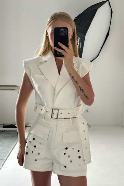 Жилет белый ULLA & LABEL .B