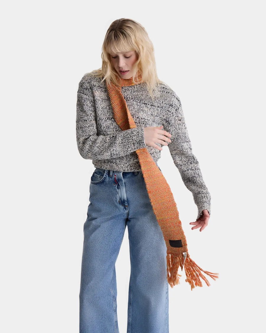 Узкий шарф Arny Praht, цвет: оранжевый  купить онлайн