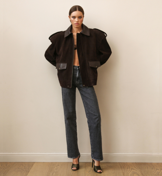 Куртка из замши BROWN SUEDE