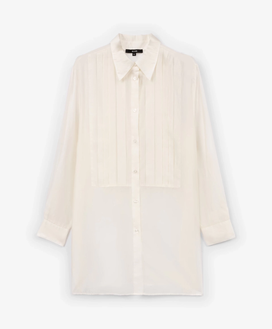Блузка удлиненная GLVR, цвет: молочный, 225G33GAC2202 купить онлайн