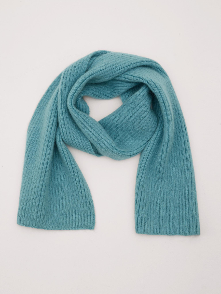 Шарф из объёмной пряжи Chaika, цвет: насыщенно-синий SF-14 купить онлайн