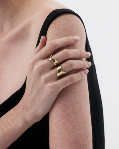 Кольцо-элемент с золотым покрытием Fragment 7 Darkrain, цвет: позолота, LS4024 купить онлайн