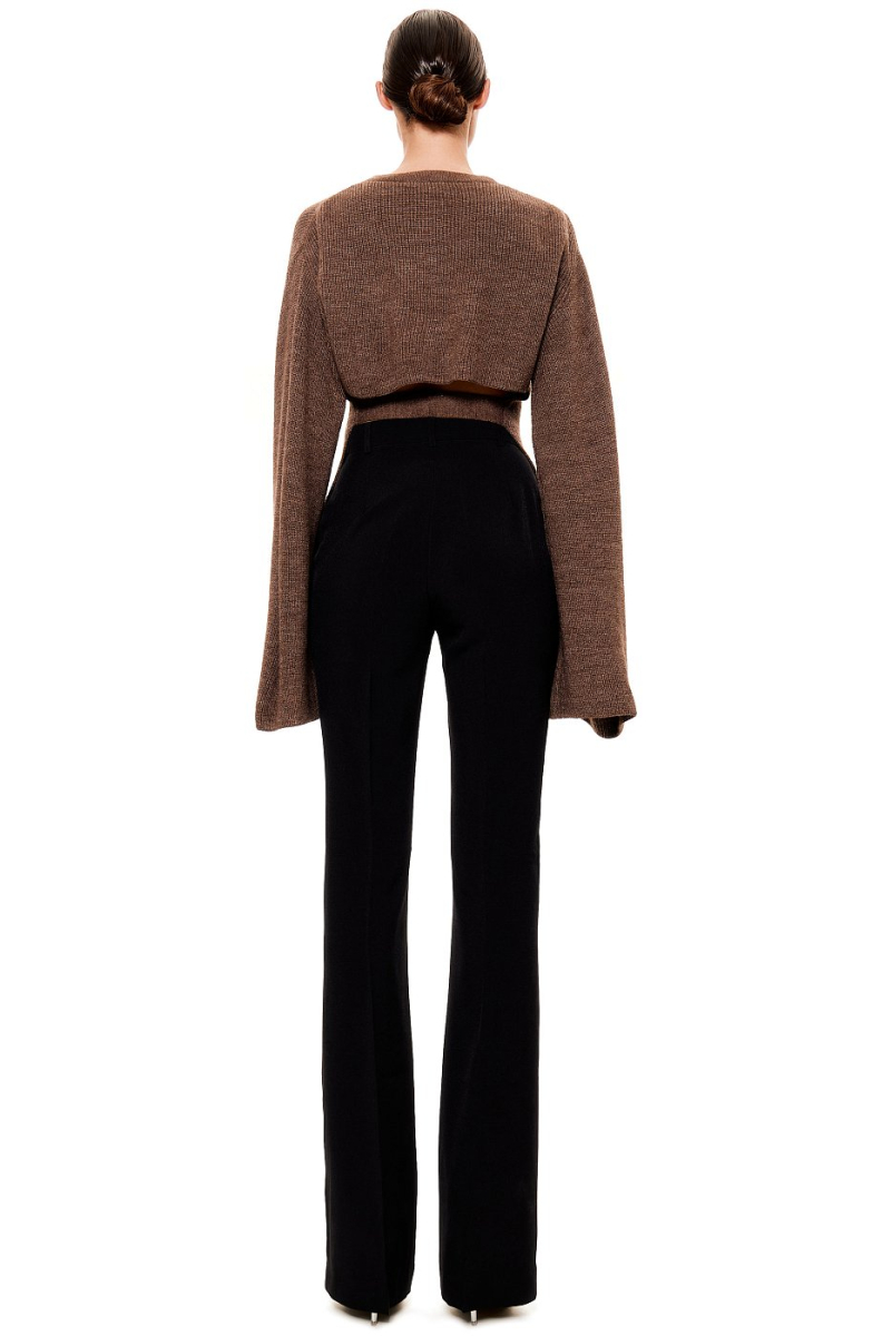 Джемпер с открытой спинкой SODAMODA, цвет: коричневый, 15142 купить онлайн