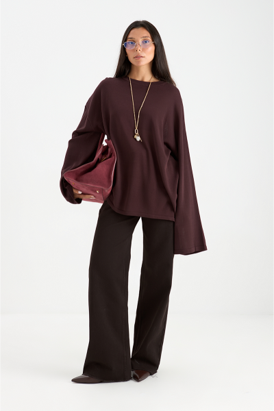 Лонгслив base MIA AIM, цвет: шоколадный, MIA620 купить онлайн