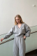 Свитшот с V вырезом GRAY MELANGE