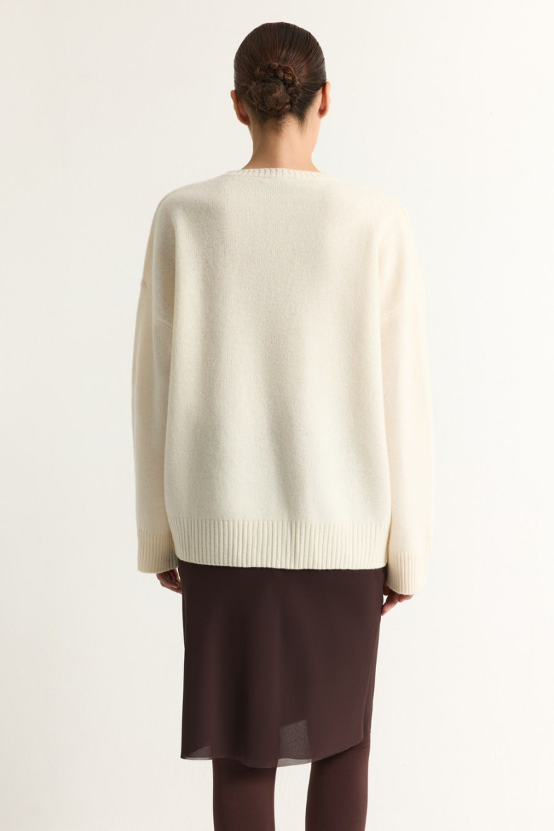 Джемпер из 100% шерсти мериноса TOPTOP, цвет: молочный, TTS.050.18935.120 купить онлайн