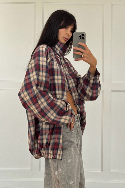 Олимпийка в клетку Label .B, цвет: сине-красный, Jc.01.4.0126/3BL/R купить онлайн