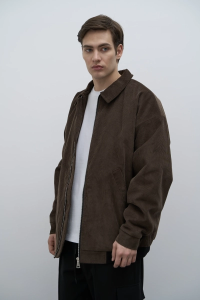 Куртка-бомбер Cotton Velvet из итальянского вельвета с утеплителем BUCHNER, цвет: Черный, CO0123007BL со скидкой купить онлайн
