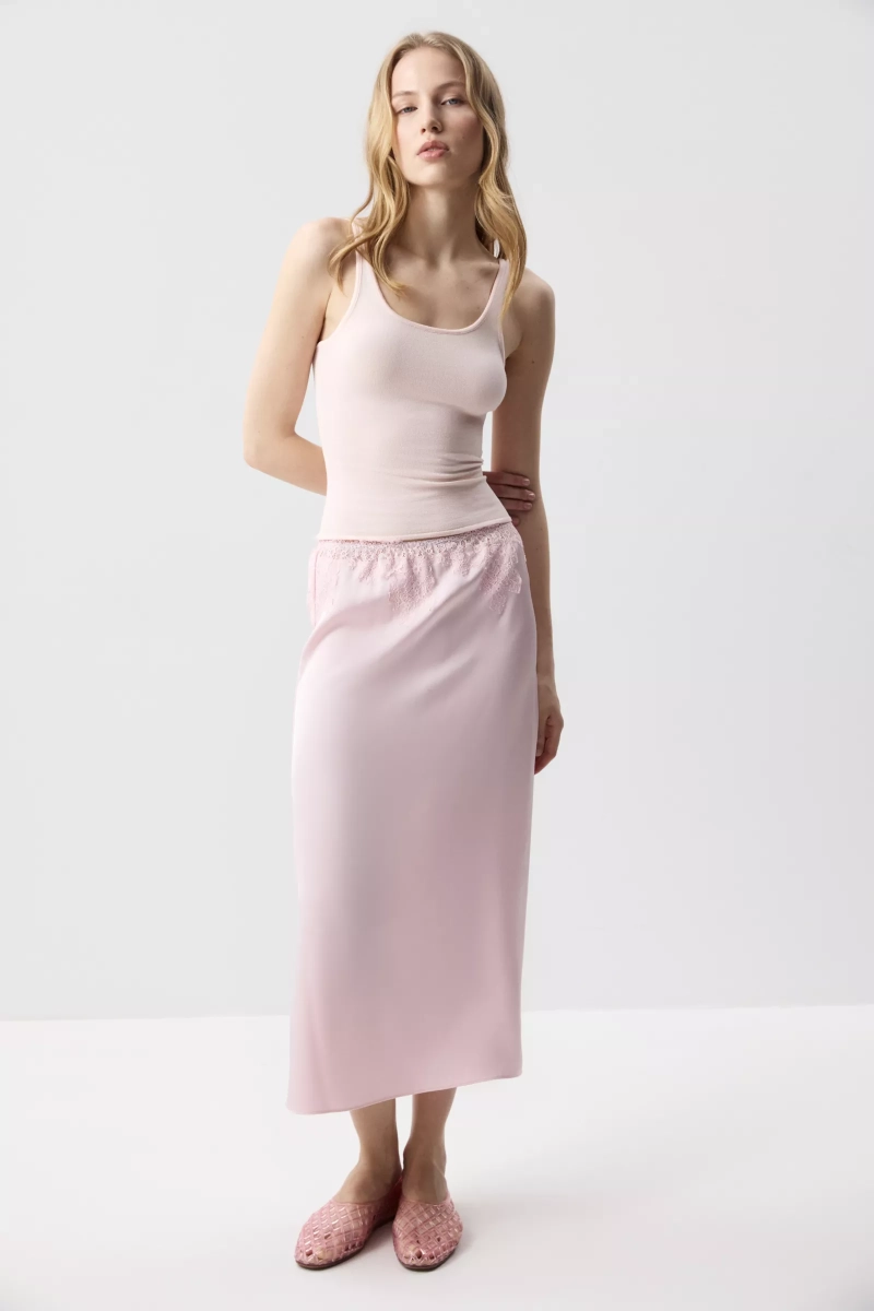 Топ с глубоким вырезом Charmstore, цвет: пудровый, 309-54688-227 купить онлайн