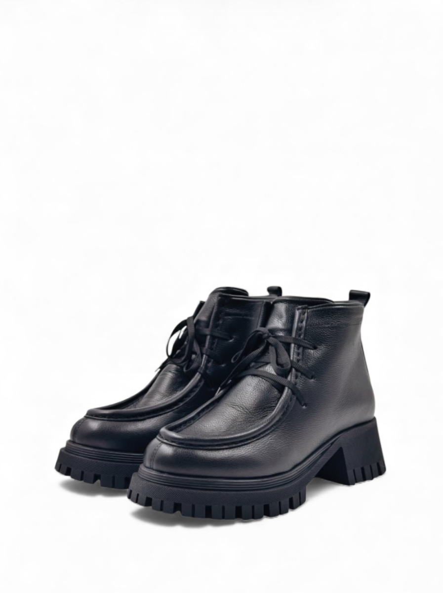 Ботинки зимние из натуральной кожи GRANDERA, цвет: Черный 088-1291-569 (905) купить онлайн