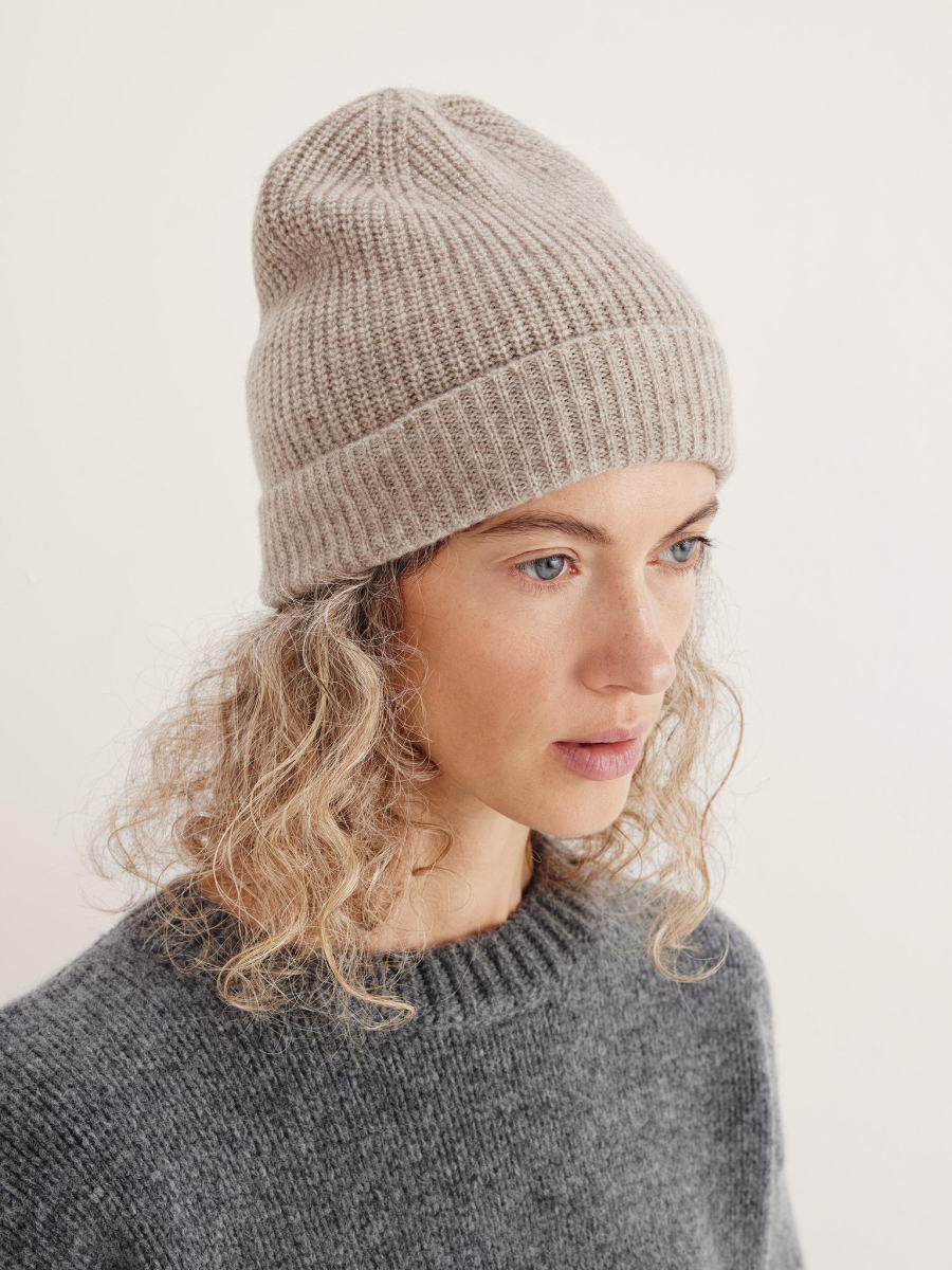 Шапка кашемировая Chaika, цвет: коричневый SH-138 купить онлайн