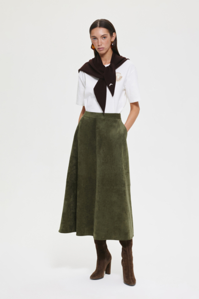 Юбка из экозамши