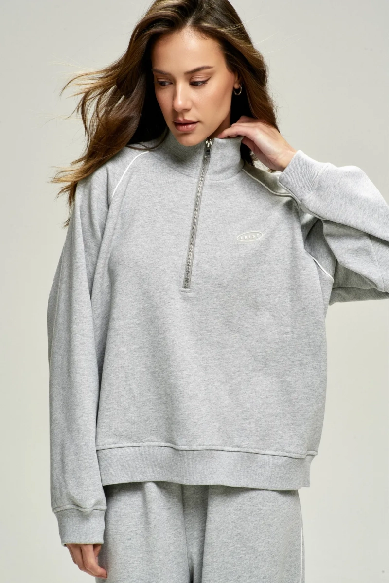 Анорак с кантом Grey Melange
