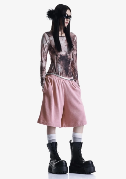 Удлинённые шорты из джерси KRAKATAU, цвет: розовый, Rw240-94 купить онлайн