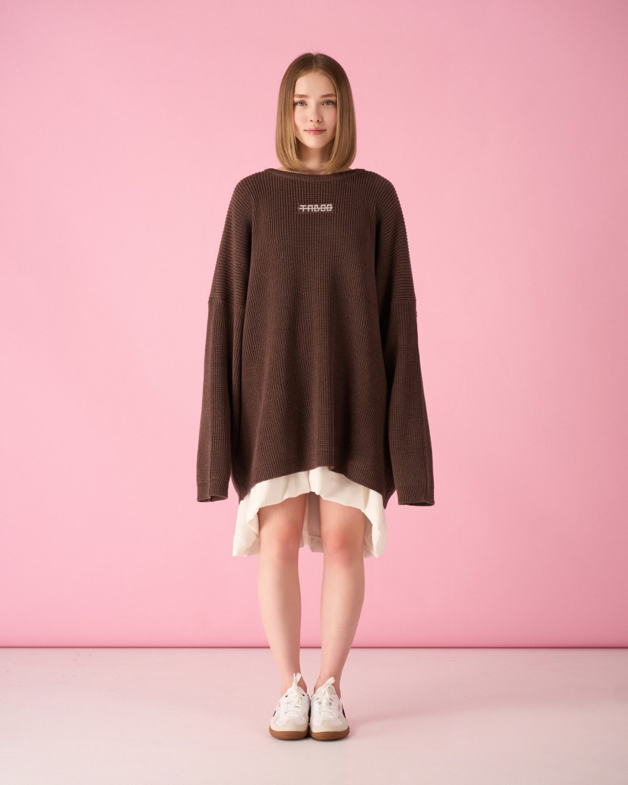 Свитер over TABOO, цвет: Кофейный, svkofover купить онлайн