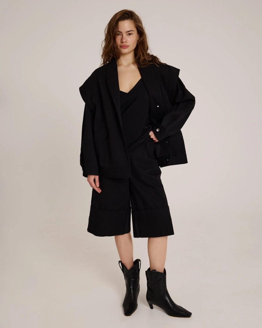 Жакет из денима Anmuse, цвет: Черный, JC24S78-BLC купить онлайн