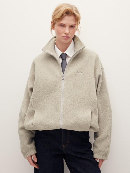 Толстовка из флиса Chaika, цвет: Светло-серый, AW25HO02-11 купить онлайн