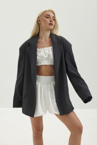 Пиджак BASE marte, цвет: серый,  купить онлайн