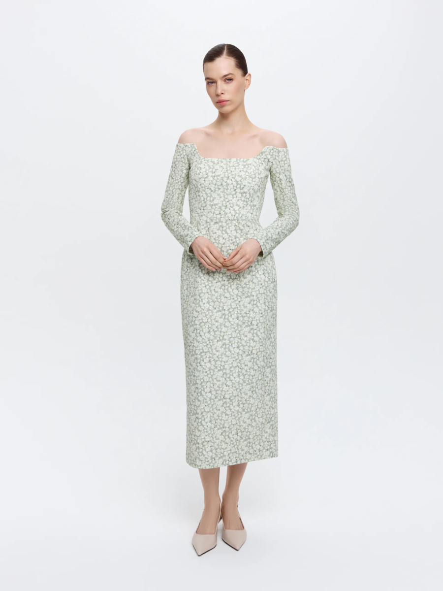 Платье приталенное