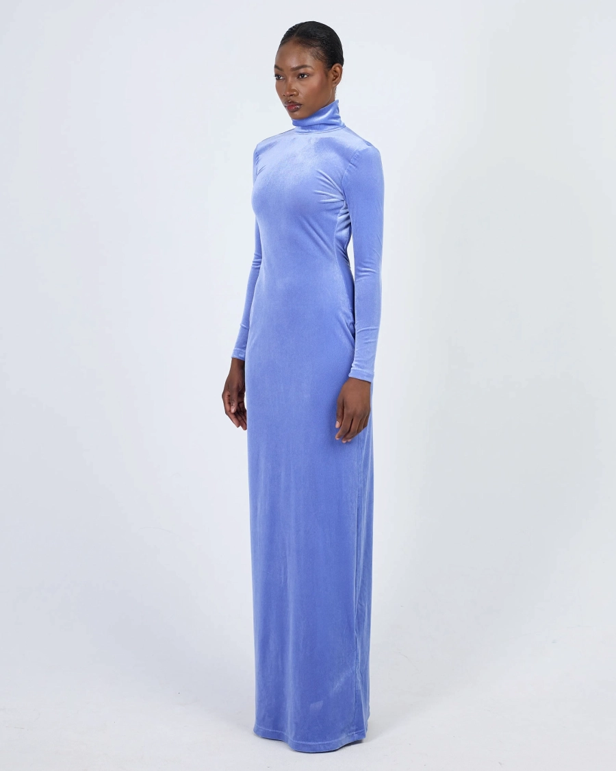 Платье VELVET MAXI VIOLET ASIA ST 71, цвет: синий, Ast71.dress-velvet-violet купить онлайн