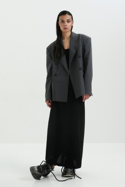 Пиджак с поясом marte, цвет: серый,  купить онлайн