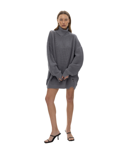 Свитер KNITTED с высоким воротом Suborbia, цвет: Graphite, 04288 купить онлайн