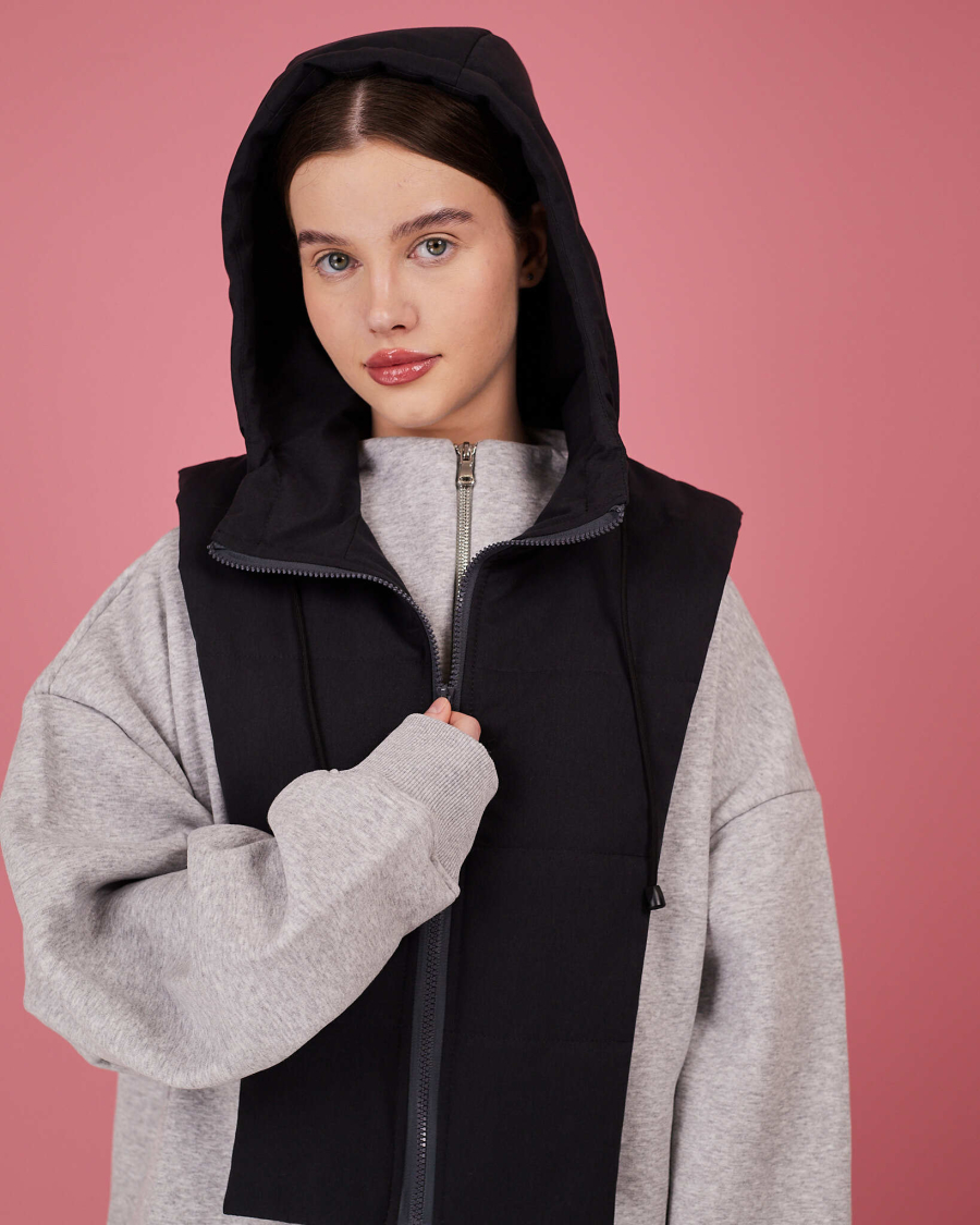 Бомбер с манишкой TABOO, цвет: темно-серый, BrManGrph купить онлайн