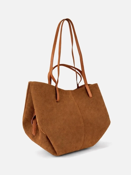 Сумка Мариса большая brand salad, цвет: замша карамельная J-704-PHR 8057 купить онлайн