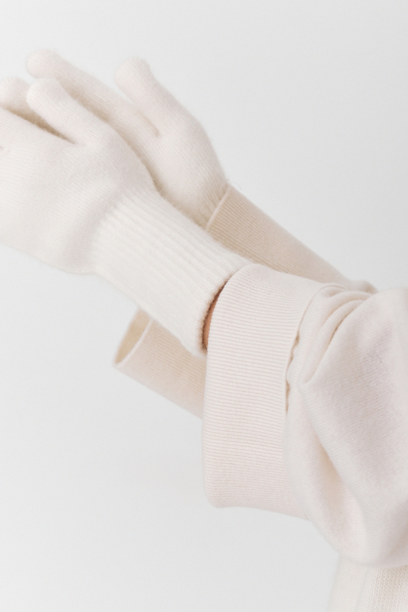 Перчатки с шерстью Ricoco, цвет: белый 6087/1 купить онлайн