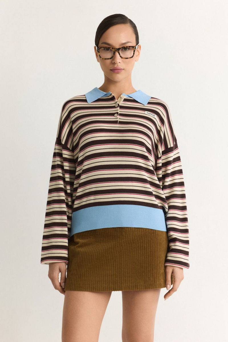 Джемпер с принтом «полоска»