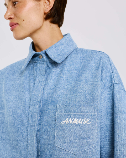 Рубашка из денима Anmuse, цвет: синий, BL26SP308-LBL купить онлайн