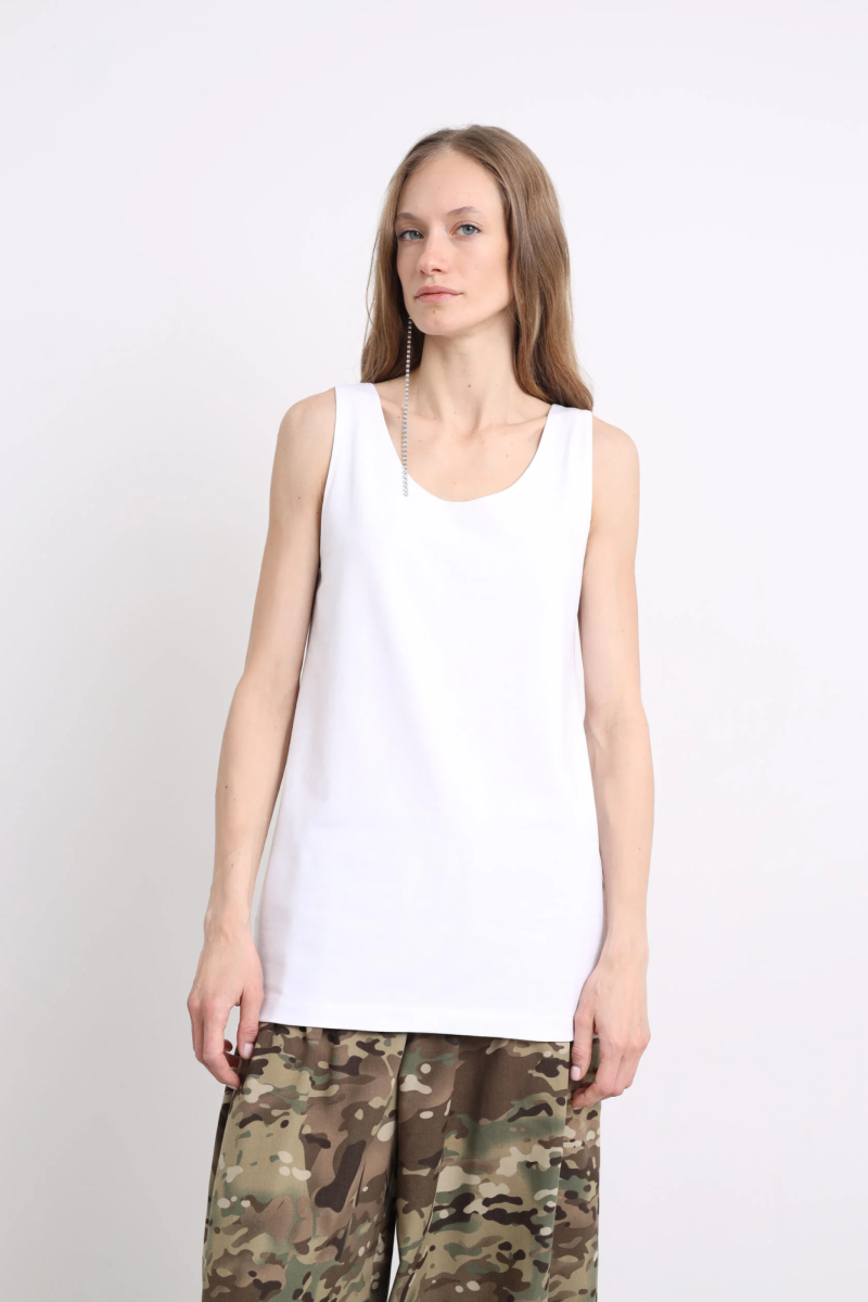 Майка #11 white
