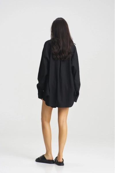 Костюм лён с шортами Black