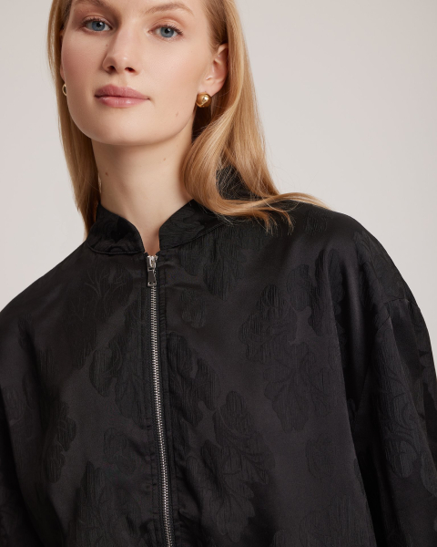 Бомбер To be Blossom, цвет: black 171431 |новая коллекция купить онлайн