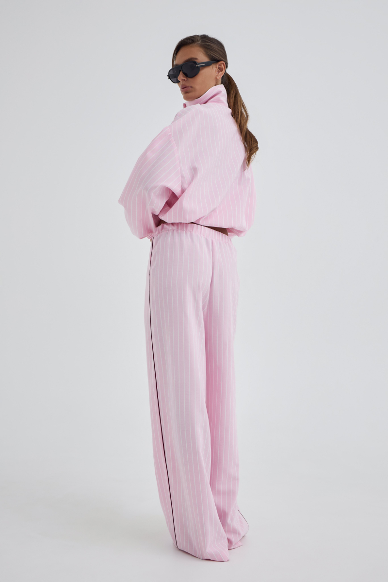 Брюки из хлопка Shtripling, цвет: розовый, SHPNT013PINK купить онлайн