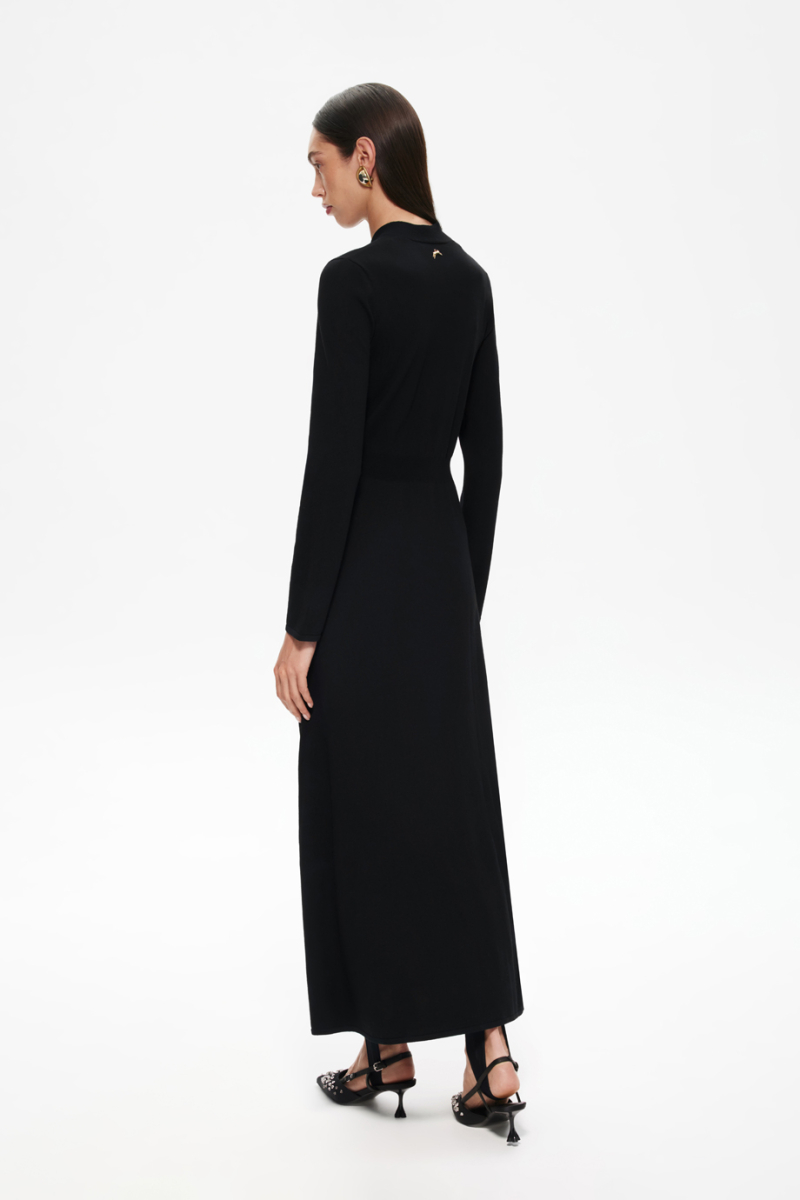 Платье из тонкой шерсти с бантом DREAMS BY ALENA AKHMADULLINA, цвет: Черный, 225104070304302/103000 купить онлайн