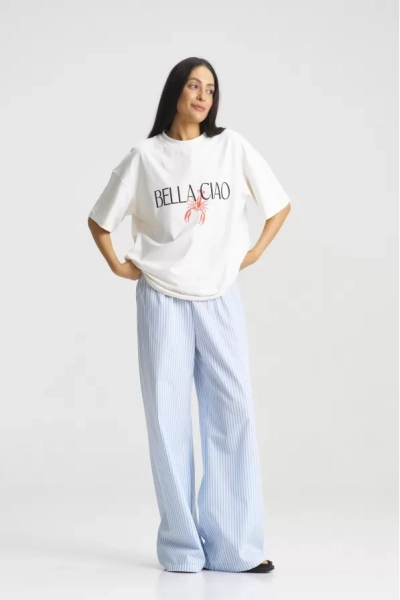 Футболка BELLA CIAO Erist store, цвет: молочный, НФ-00002213 купить онлайн