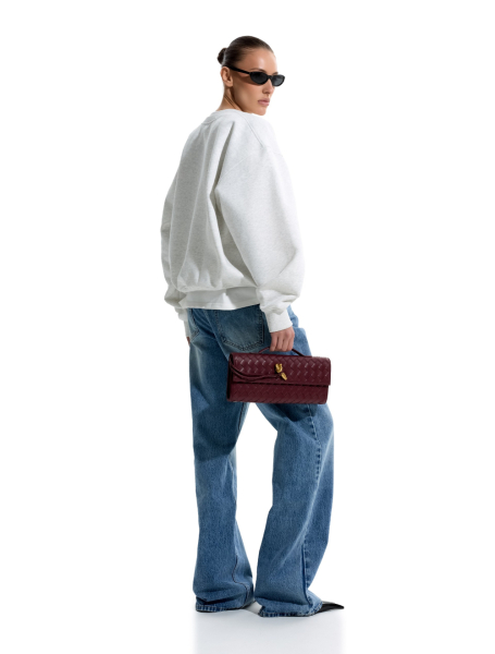 Свитшот "От кутюр" ANOTHER SELECT, цвет: серый-меланж, 00151 купить онлайн