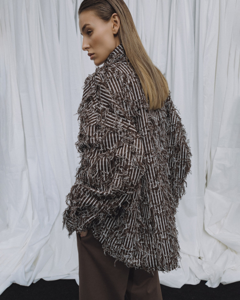 Рубашка URBAN FRINGE Suborbia, цвет: BROWN 04671 купить онлайн