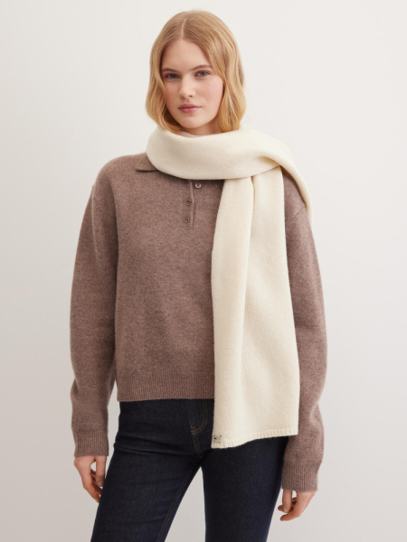 Шарф из шерсти мериноса и кашемира