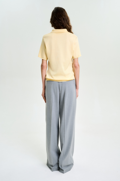 Футболка-поло вязаная YELLOW Label .B, цвет: yellow, Kn.04.4.1105YW купить онлайн